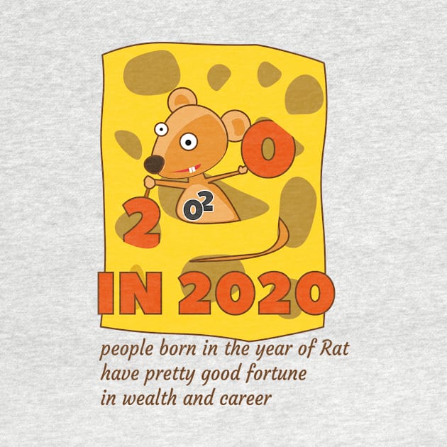 Year of the Rat 2020 t-shirt, Mouse rat tee by robertchoi